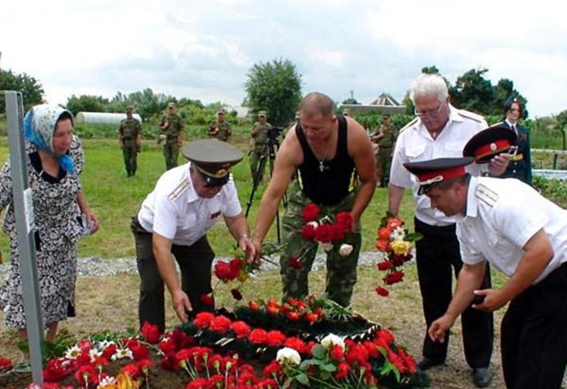 В России перезахоронили останки азербайджанского солдата