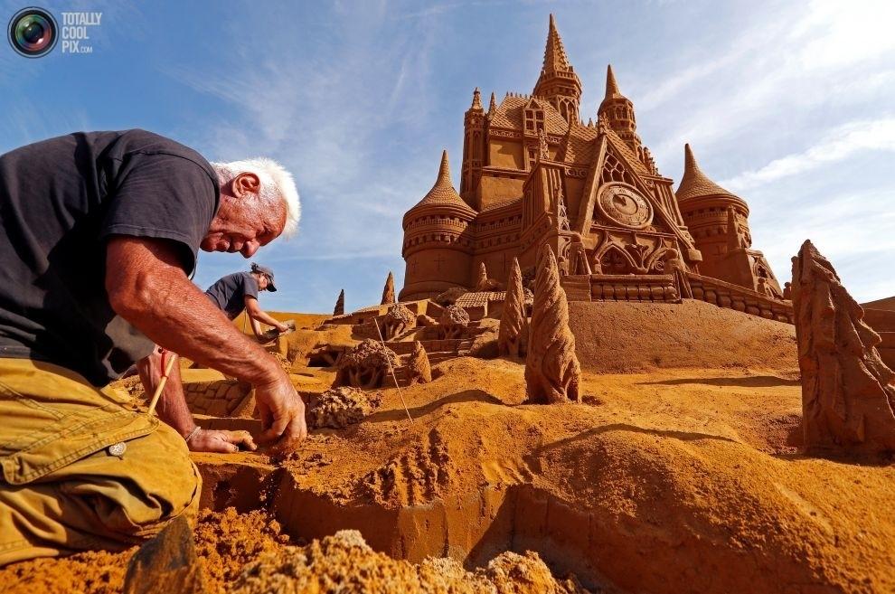 Фестиваль песчаных скульптур "Disney Sand Magic" в Бельгии