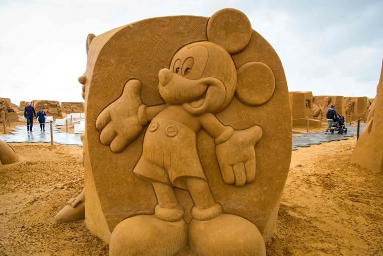 Фестиваль песчаных скульптур "Disney Sand Magic" в Бельгии