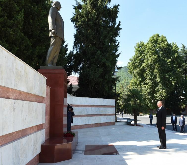 Поездка Президента Ильхама Алиева в Балакенский, Загатальский и Гахский районы