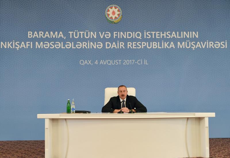 Президент Ильхам Алиев: Ненефтяной сектор будет развиваться, расширятся экспортные возможности Азербайджана, сократится зависимость от импорта