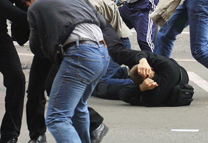 Массовая драка в Баку, есть пострадавший