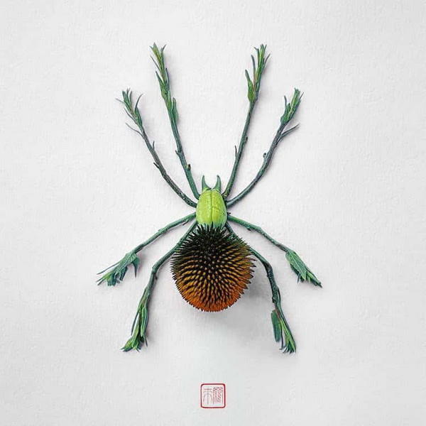 Цветочные фигурки Раку Иноуэ: никогда ещё насекомые не были такими милыми