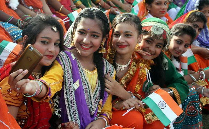 Яркое празднование 70-летия независимости Индии