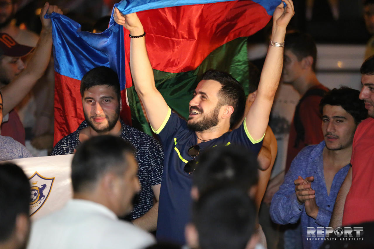 Так в Баку отметили историческую победу "Карабаха"
