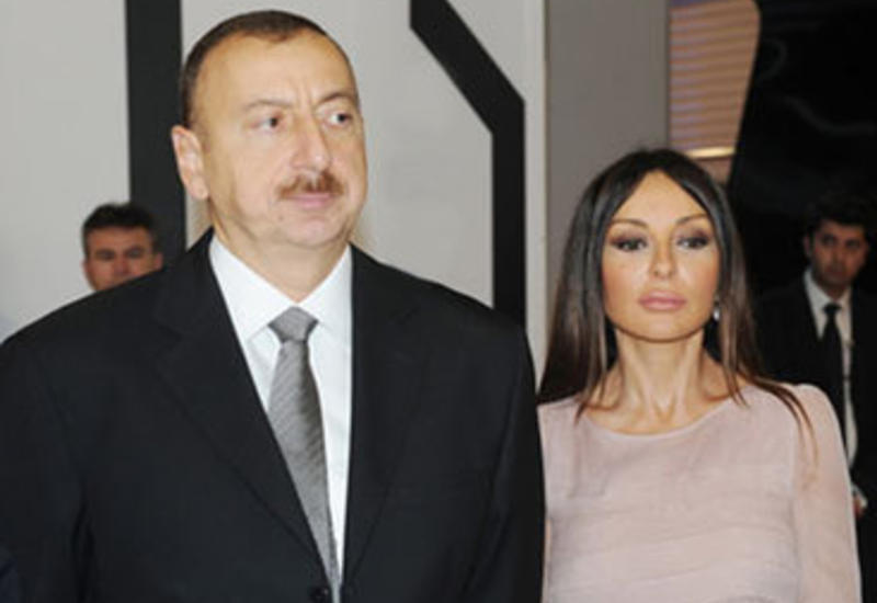 Президент Ильхам Алиев и его супруга Мехрибан Алиева поздравили Фарида Гаибова с назначением на пост президента UEG