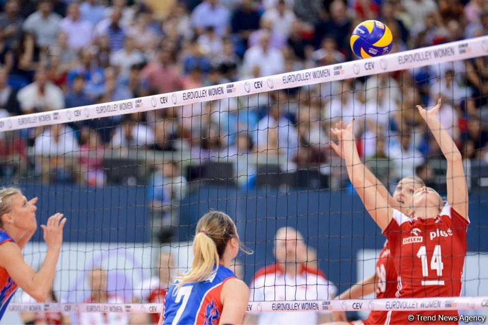 Азербайджанские волейболистки сыграли против сборной Польши