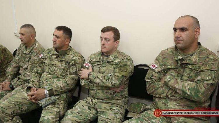 Азербайджанские военные на учениях по охране нефтегазопроводов в Грузии