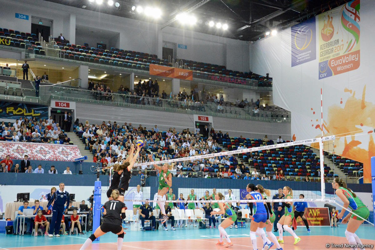 Женская сборная Азербайджана по волейболу вышла в четвертьфинала Евро-2017