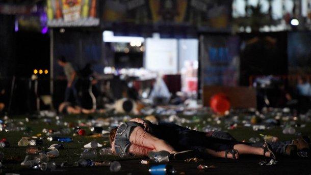 В Сети опубликовали фотографию поля с жертвами стрельбы в Лас-Вегасе