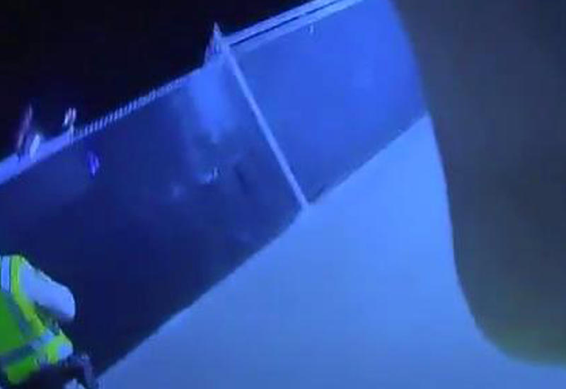 Нательная камера полицейского сняла погоню за стрелком в отеле в Лас-Вегасе