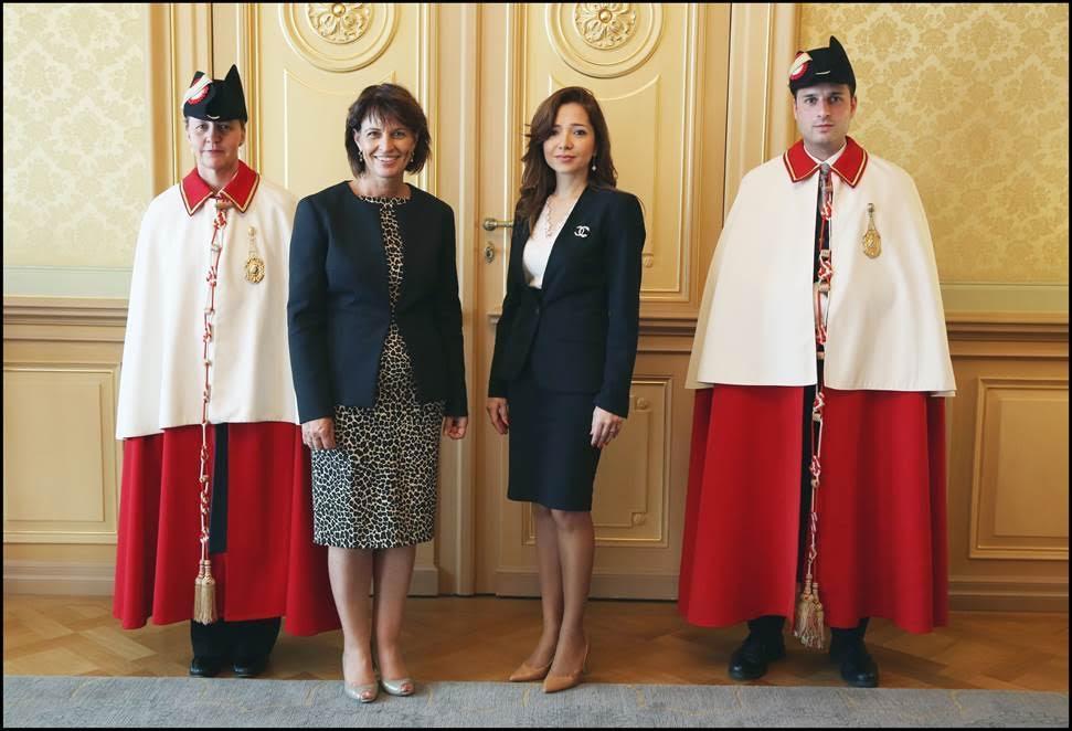 Посол Азербайджана в Швейцарии вручила верительные грамоты президенту страны