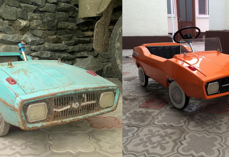 Реставратор из Нальчика восстанавливает педальные детские машинки эпохи СССР