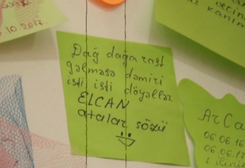Azərbaycanda bu çay evi diqqəti cəlb edir: Kimisi sevgi etirafı yazır, kimisi isə... <span class="color_red">- VİDEO</span>