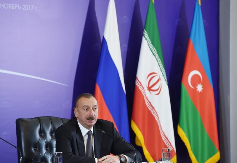 Президент Ильхам Алиев: Процесс создания азербайджанского участка транспортного коридора Север-Юг вступил в заключительную стадию