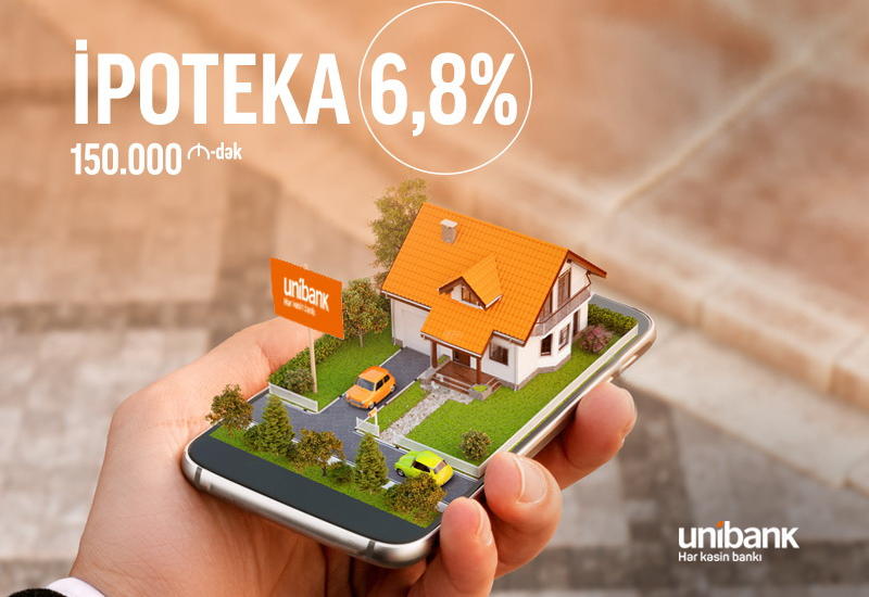 Unibank снизил процентную ставку по ипотеке до 6,8%