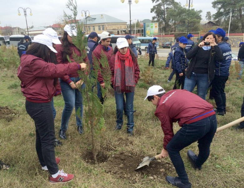Школьники приняли участие в акции по озеленению, проводимой по инициативе IDEA