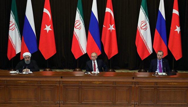 Дамаск поприветствовал заявление лидеров России, Турции и Ирана по Сирии