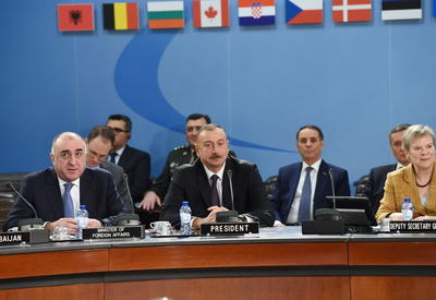 Президент Ильхам Алиев принял участие в заседании Северо-Атлантического Совета НАТО в Брюсселе - ФОТО