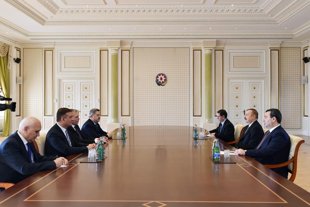 Президент Ильхам Алиев принял делегацию Госдумы России