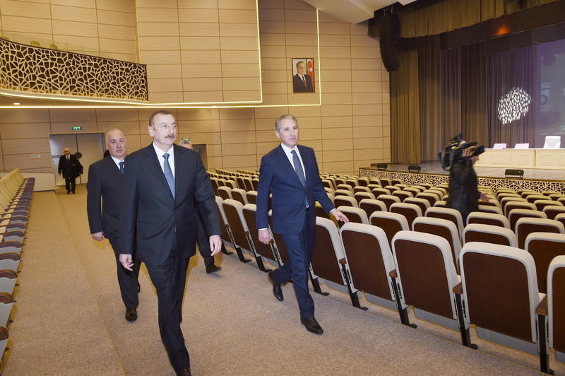 Поездка Президента Ильхама Алиева в Сумгайыт