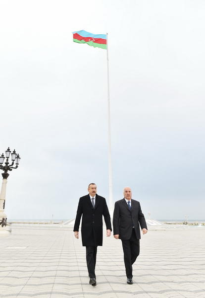 Поездка Президента Ильхама Алиева в Сумгайыт
