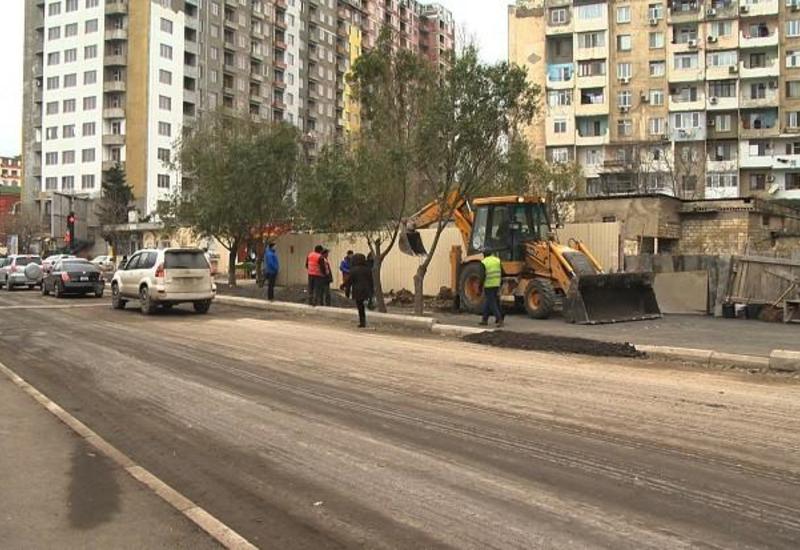 В Баку ремонтируется еще одна улица