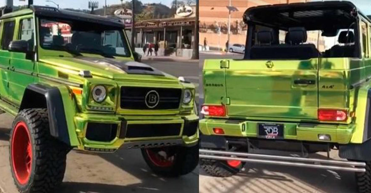 На трассах увидели гламурный вездеход Мерседес-Бенс G500 4x4 от Brabus На трассах увидели гламурный вездеход Мерседес-Бенс G500 4x4 от Brabus