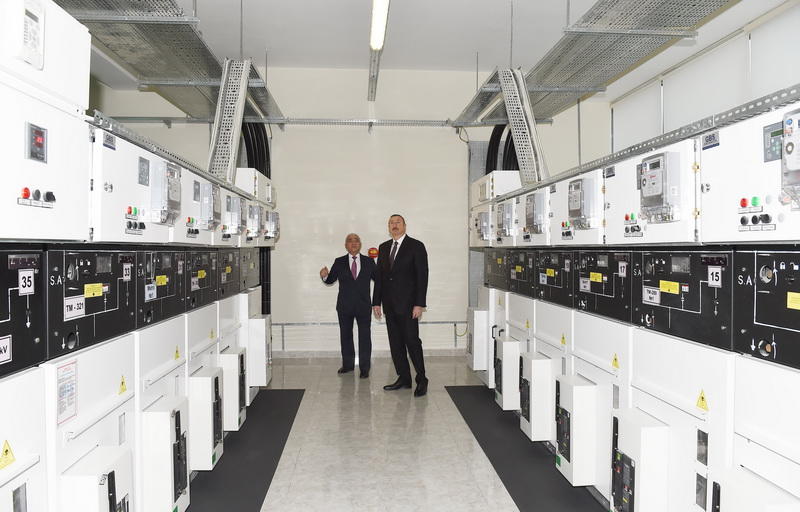 Президент Ильхам Алиев принял участие в открытии здания Бакинской распределительной сети и подстанций