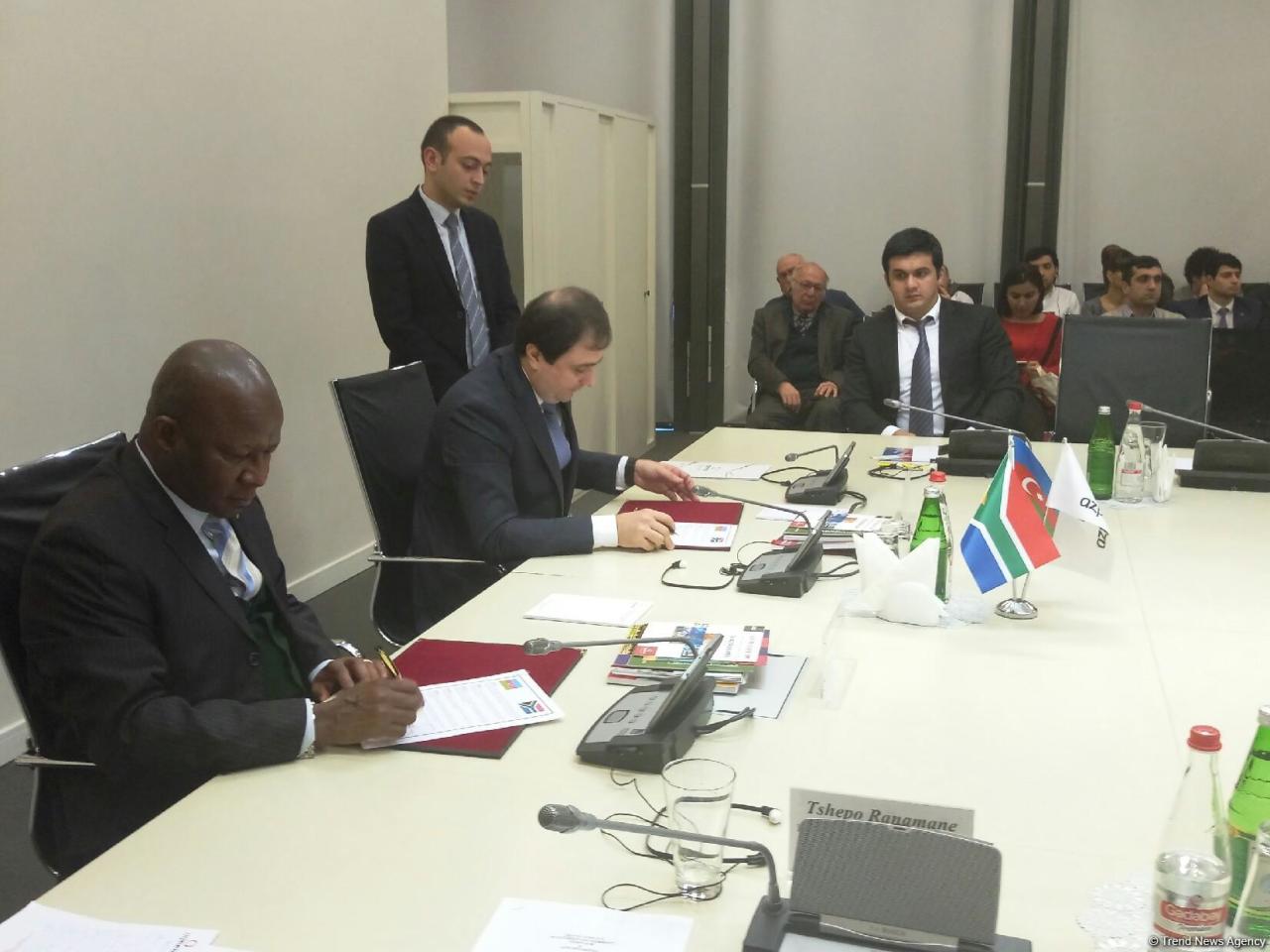 Азербайджан и ЮАР расширяют экономическое сотрудничество