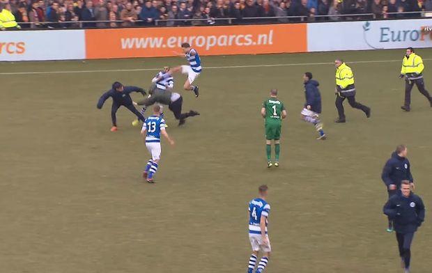 Hollandiyada xuliqanlarla futbolçular arasında dava baş verib