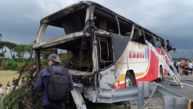 В Италии водитель спас пассажиров загоревшегося автобуса