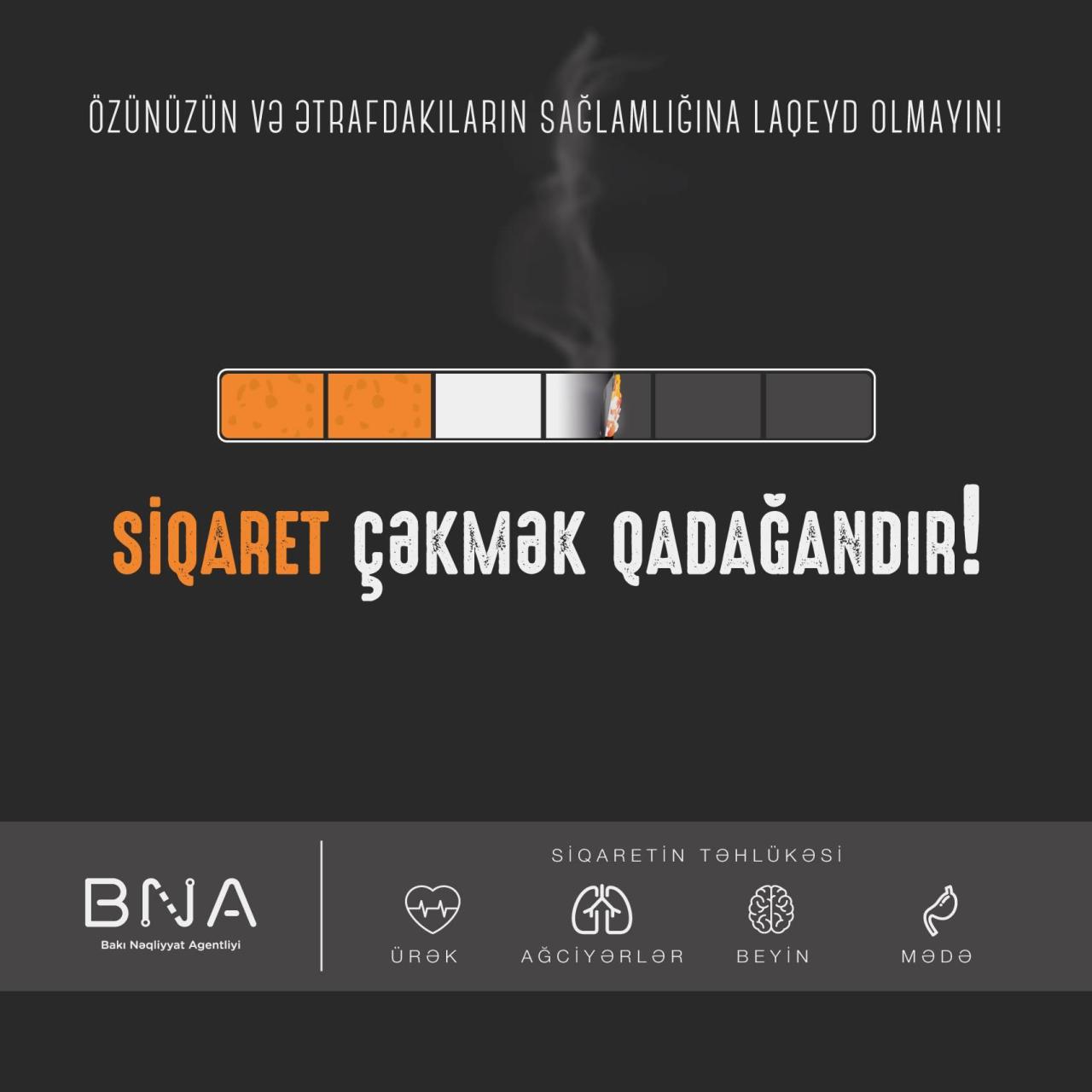 На остановках в Баку запретили курить