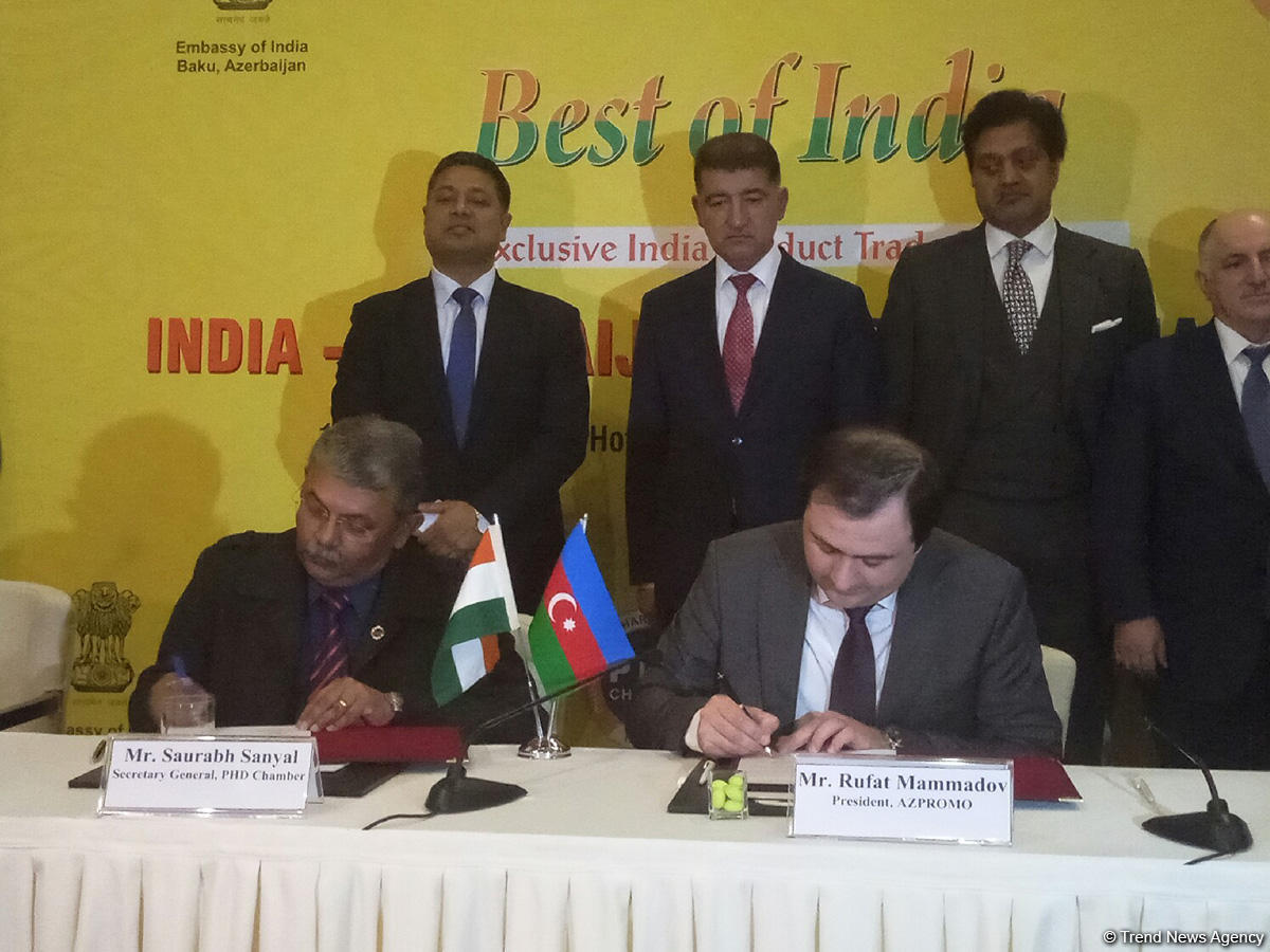 Азербайджан и Индия укрепляют экономическое сотрудничество