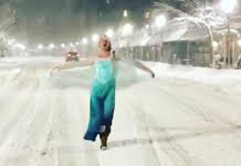 Диснеевская принцесса спасла застрявшего в снегу бостонского полицейского