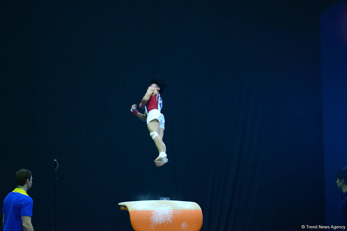 Стартовал второй день соревнований Кубка мира по спортивной гимнастике в Баку