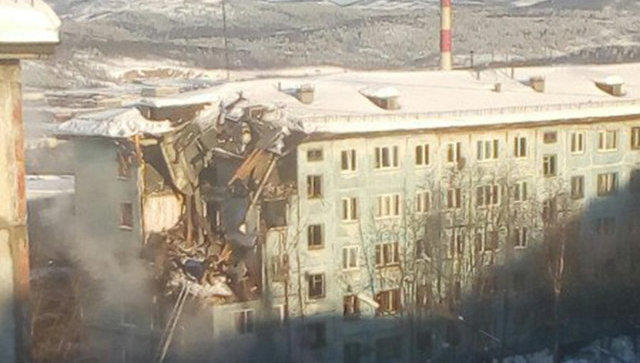 В России в многоэтажном доме произошел взрыв