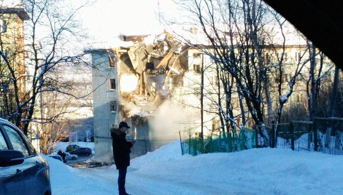 В России в многоэтажном доме произошел взрыв