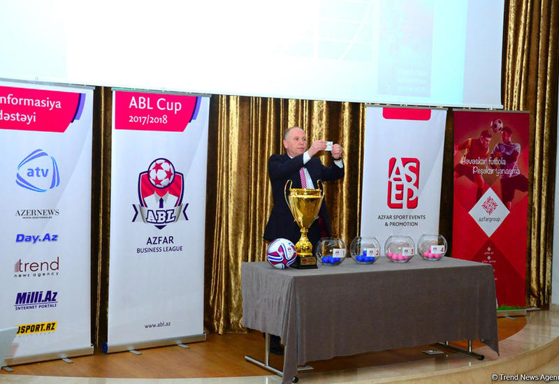В Баку прошла жеребьевка весеннего кубка Azfar Business League по мини-футболу