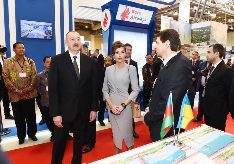 Президент Азербайджана и его супруга ознакомились с международными выставками "AITF-2018" и "HOREX Caucasus-2018"