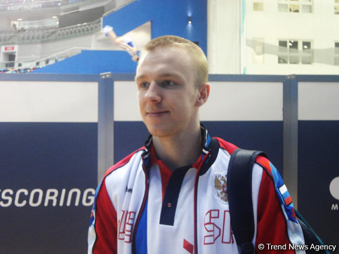 Российский в гимнаст в восторге от организации Чемпионата Европы в Баку