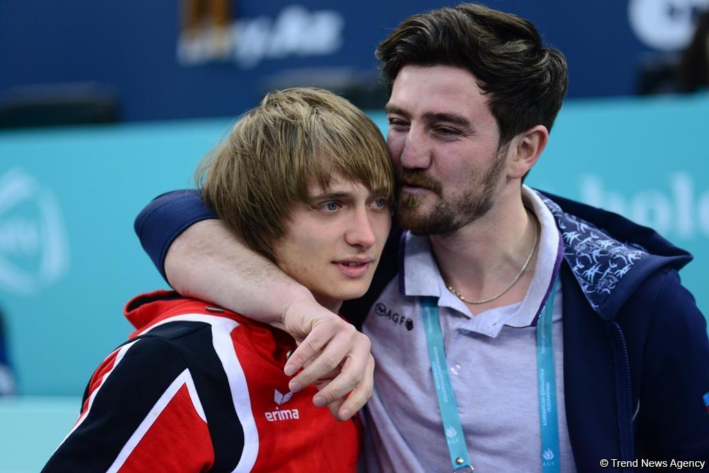 Азербайджанский гимнаст стал Чемпионом Европы в прыжках на акробатической дорожке - ФОТО