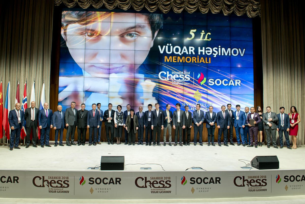 Cостоялось открытие V супертурнира по шахматам Shamkir Chess 2018