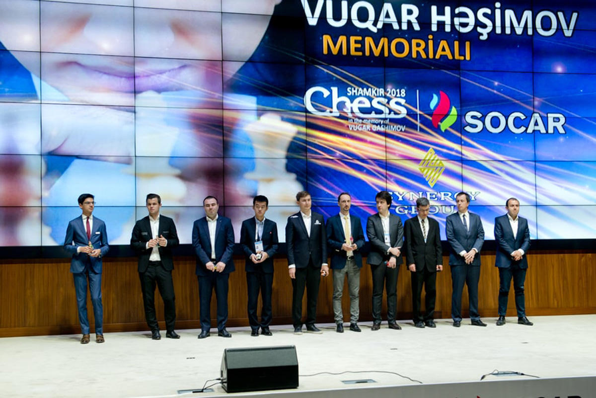 Cостоялось открытие V супертурнира по шахматам Shamkir Chess 2018