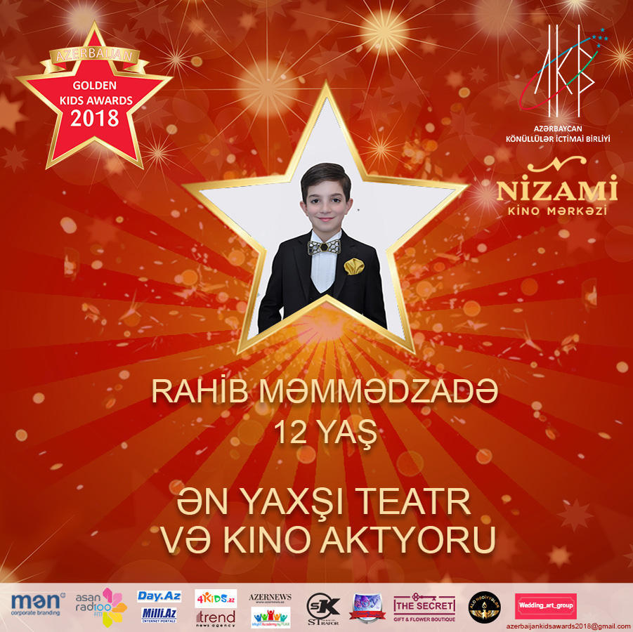 Названы первые номинанты проекта Azerbaijan Golden Kids Awards 2018