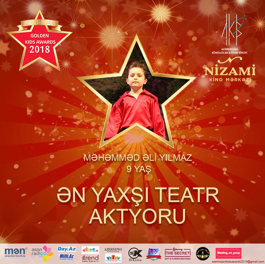 Названы первые номинанты проекта Azerbaijan Golden Kids Awards 2018