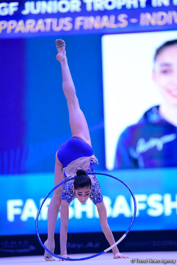 Азербайджанская гимнастка завоевала бронзу AGF Junior Trophy в упражнениях с обручем