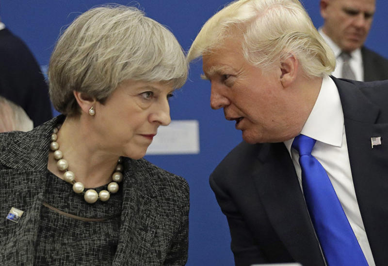 Трамп прибудет с визитом в Великобританию 13 июля и встретится с Мэй