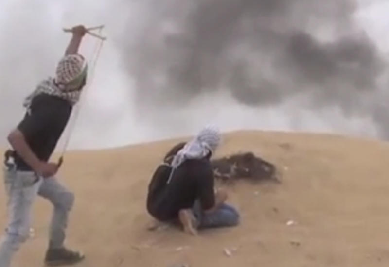 Палестинцы сбили беспилотник Израиля с помощью камней