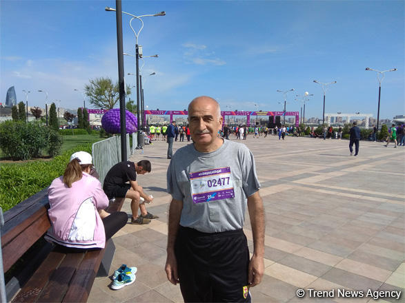 Участник: Бакинский марафон вносит большой вклад в пропаганду здорового образа жизни в Азербайджане